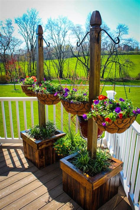 Wall planters are a unique balcony gardening idea that is great for optimizing the amount of space you have available. Decorate your patio with pretty flowers in a hanging ...