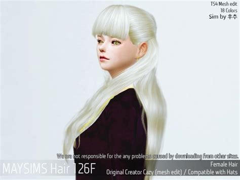 Hair 126f Cazy At May Sims Sims 4 Updates