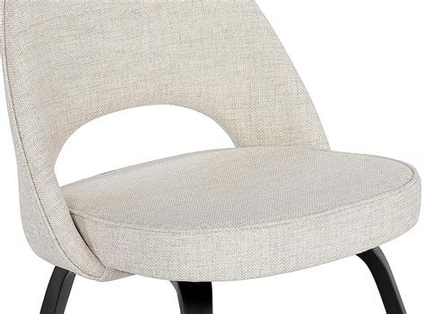 Saarinen Executive Side Chair Wood Legs Platinum Replica Chicicat