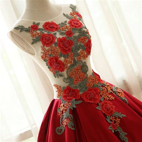 Amazing Handmade Embroidery Long Prom Dresshomecoming Dresses On Storenvy
