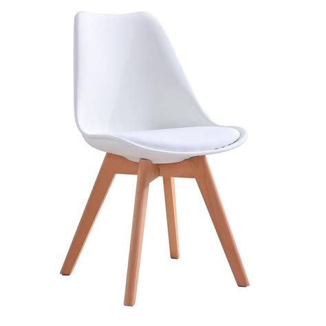 Great savings & free delivery / collection on many items. CrazyGadgetÂ® Tulip Dining Chair Natural Solid Wood Legs ...
