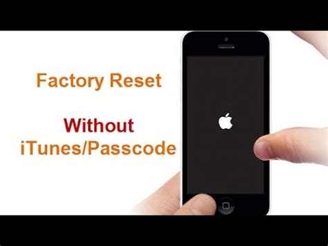 Factory Reset Iphone Without Passcode Itunes Youtube