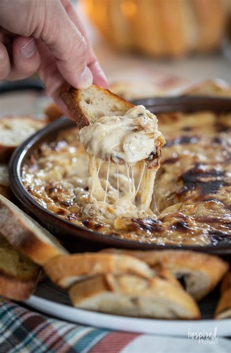 Baked Caramelized Onion Dip Delicious Party Appetizer Dip