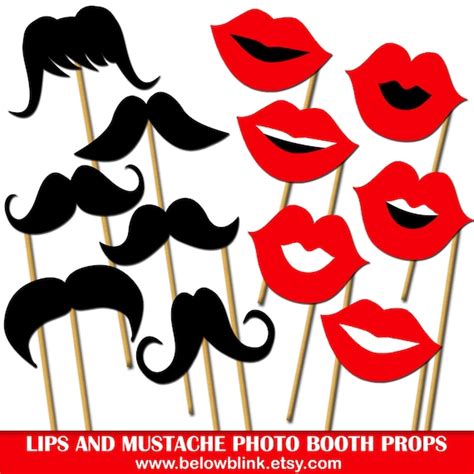Photobooth Lips On A Stick Template Photo Booth Printables Photo