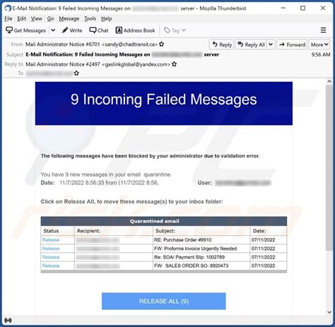 Incoming Failed Messages Email Scam Removal And Recovery Steps Updated