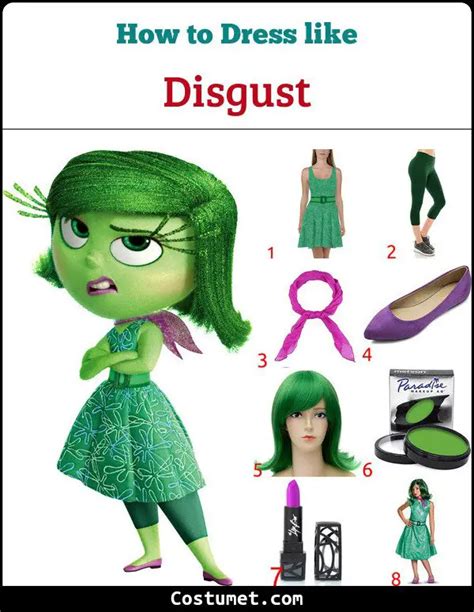 Disgust Costume From Inside Out For Cosplay And Halloween 2023
