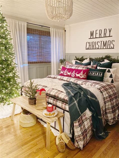 Cozy Christmas Bedroom Dreaming Of Homemaking