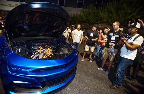 Chevrolet Debuts Ecopo Camaro Ev Drag Racer Along With An Electric