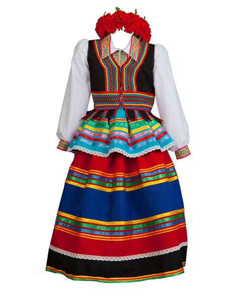 Polish Folk Costume Women National Clothing Poland
