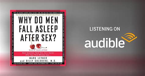 Why Do Men Fall Asleep After Sex By Mark Leyner Billy Goldberg