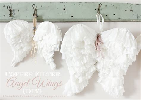 Angel wings wreath the easywreath way. Coffee Filter Angel Wings {DIY}