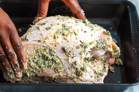 How To Stuff A Turkey Breast With Herbed Butter Herb Butter Turkey