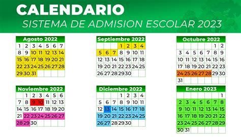 Calendario Del Proceso De Admision En Educacion Basica Ciclo Escolar