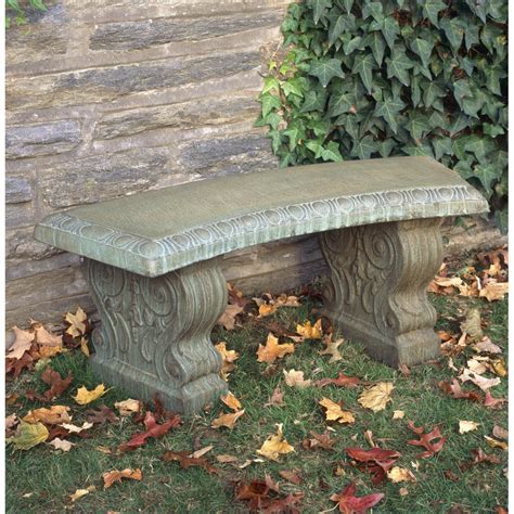 Classic Traditional Curved Outdoor Bench Kinsey Garden Decor