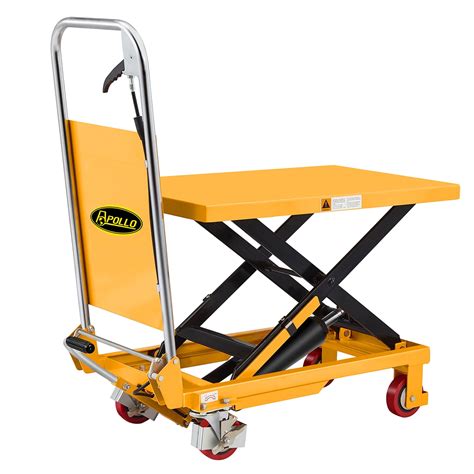 Apollolift Platform Hand Hydraulic Lift Table Cart Single Scissor 29