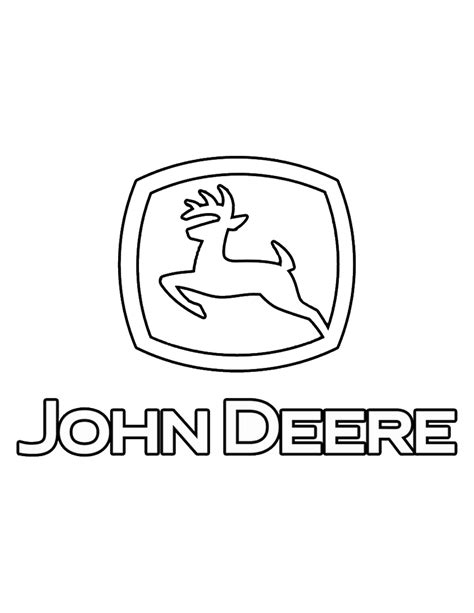 Dessin De Tracteur John Deere A Imprimer Coloriages John Deere