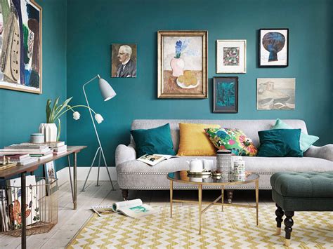 40 grey living rooms that help your lounge look effortlessly. Loving this turquoise sitting room with a pop of yellow ...