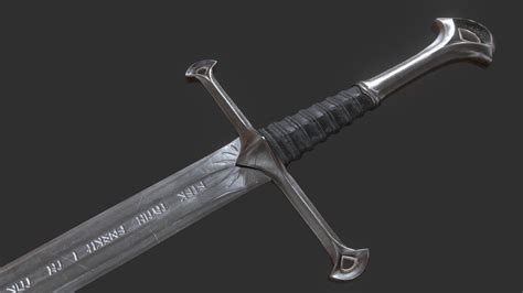 Anduril The Lord Of The Rings 3d Model By Dave Brito Dfrikki