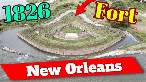 Fort Pike New Orleans Louisiana Drone Footage Mexican And Civil War