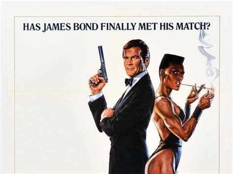 Original Vintage Movie Poster James Bond A View To A Kill 007 Roger