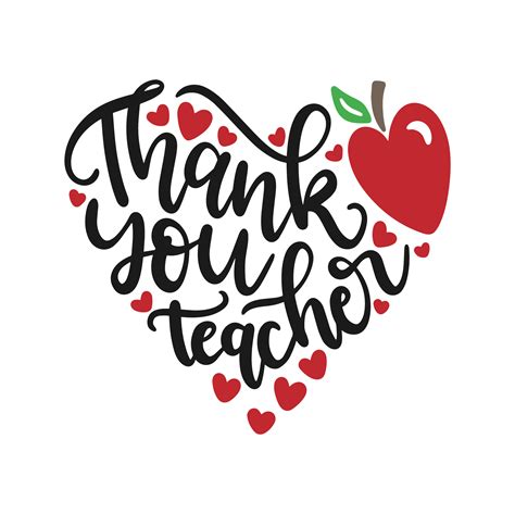 Thank You Teacher Svg Clipart Png Download Thank You Teacher Images