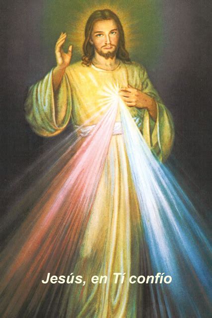 Spanish Divine Mercy Chaplet Prayer Card