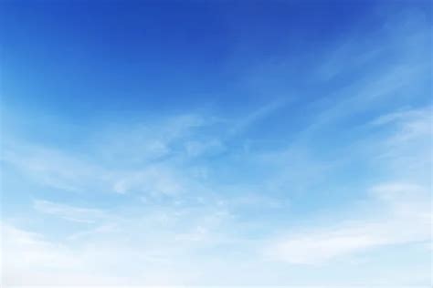 Fantastic Soft White Clouds Against Blue Sky Background Stock Image