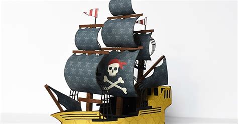 Michelle Zerull Paper Pirate Ship
