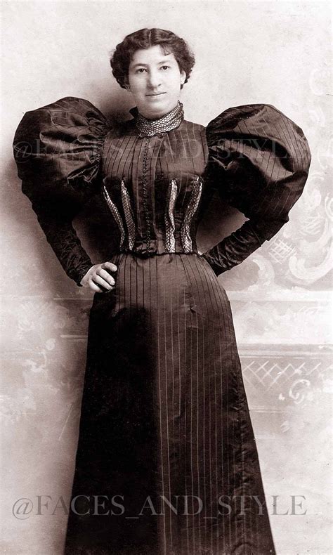 Dress C 1895 Wow Talk About Leg O Mutton Sleeves The Sleeve Is