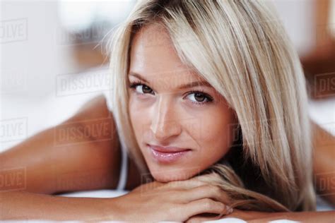 Beautiful Blonde Woman Stock Photo Dissolve