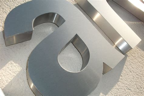 Built Up School Stainless Steel Letters Sign Makers Manchester