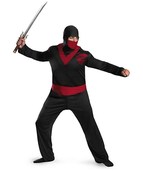 Adult Ninja Warrior Costume Men Plus Size Ninja Costume