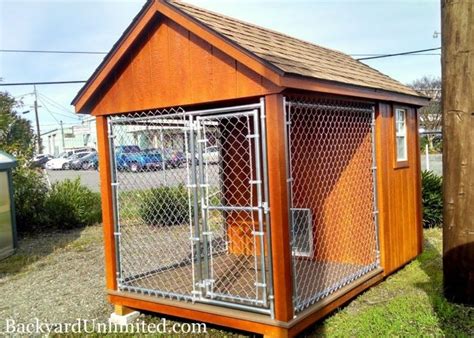 8x10 Elite Kennel With Octagon Window Slat Shutters And Vinyl Posts