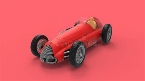 3d Rendering Of A Classic Vintage Race Car Ports Car Model In Red