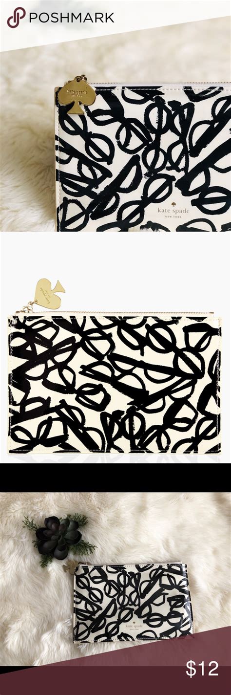 kate spade literary glasses pouch small clutch