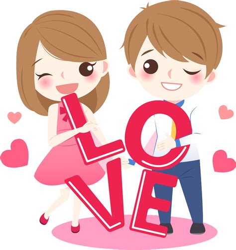 Lovely Couple Transprent Png Cartoon Love Png Clip Art Library