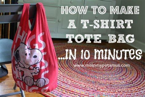 Freebies For Crafters Recycle Old T Shirts And Make A Tote Bag