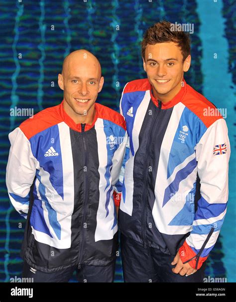 Gb Olympic Diving Team Members Peter Waterfield Left And Tom Daley