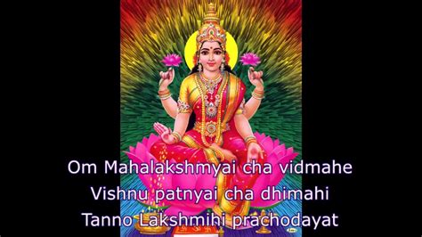Mantra Lakshmi Gayatri Times For Spiritual Wealth And Luxuries