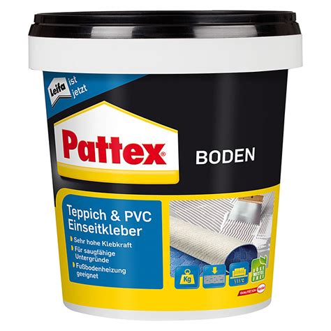 Das kann aus optischen gründen oder aus erwägungen der bodenpflege resultieren. Pattex PVC- & Teppich-Kleber (1 kg, Gebrauchsfertig, Innen ...