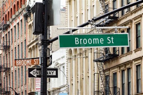 Broadway And Broome Street In Soho Manhattan New York City Stock Photo