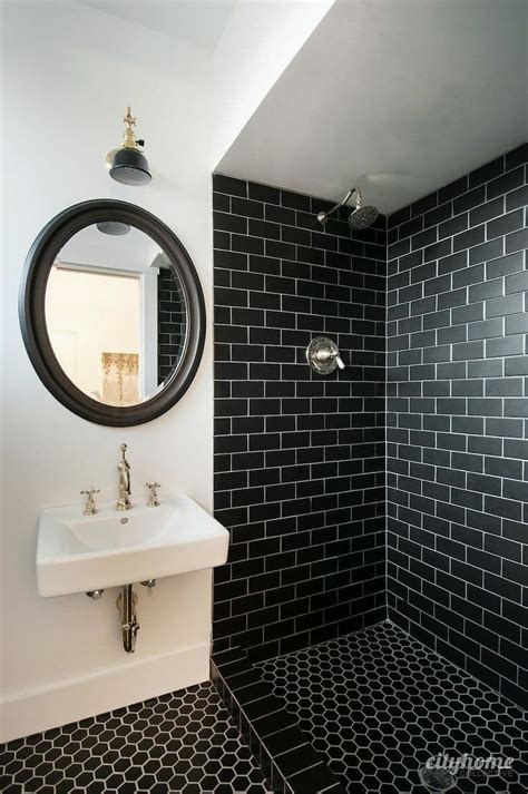 Badass Ways To Use Subway Tile In The Bathroom Black Tile Bathrooms