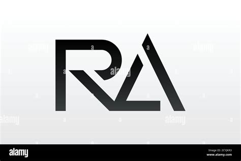Initial Ra Letter Logo With Creative Modern Business Typography Vector
