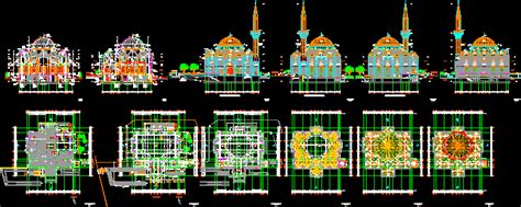 The mosque plays a very important and major vital role in lives of all the muslims and it occupies a central place in their hearts. Mosque DWG Block for AutoCAD • Designs CAD