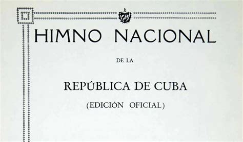 Gaspar El Lugareño Himno Nacional De Cuba Edición Oficial Revisada