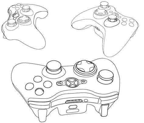 Xbox Controller Coloring Coloring Pages
