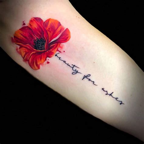 Poppy Flower Tattoo Black Lotus Tattoo