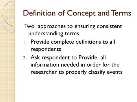 Ppt Definition Of Concept And Terms Powerpoint Presentation Free