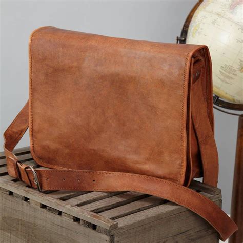 Vintage Inspired Leather Messenger Bags Available In Many