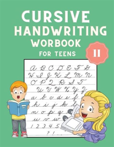 Cursive Handwriting Workbook For Teens Cursive Letter Tracing Book